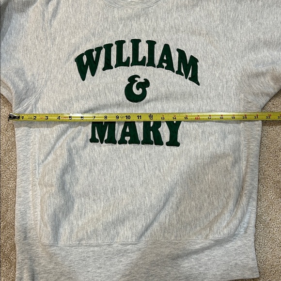 Vintage 80s Champion Reverse Weave William & Mary Sweatshirt Made in USA XL - Picture 9 of 12